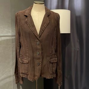 JCrew linen Brown Jacket